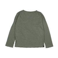 Buho Kaki Long Sleeves Linen T-Shirt