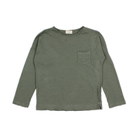 Buho Kaki Long Sleeves Linen T-Shirt
