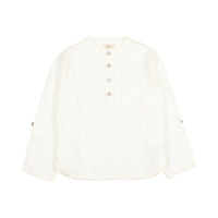Buho Ecru Linen Kurta Shirt