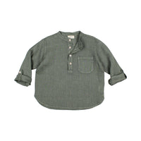 Buho Kaki Linen Kurta Shirt