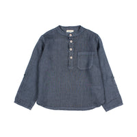 Buho Midnight Linen Kurta Shirt