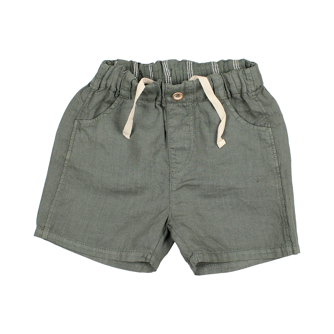 Buho Kaki Linen Bermuda