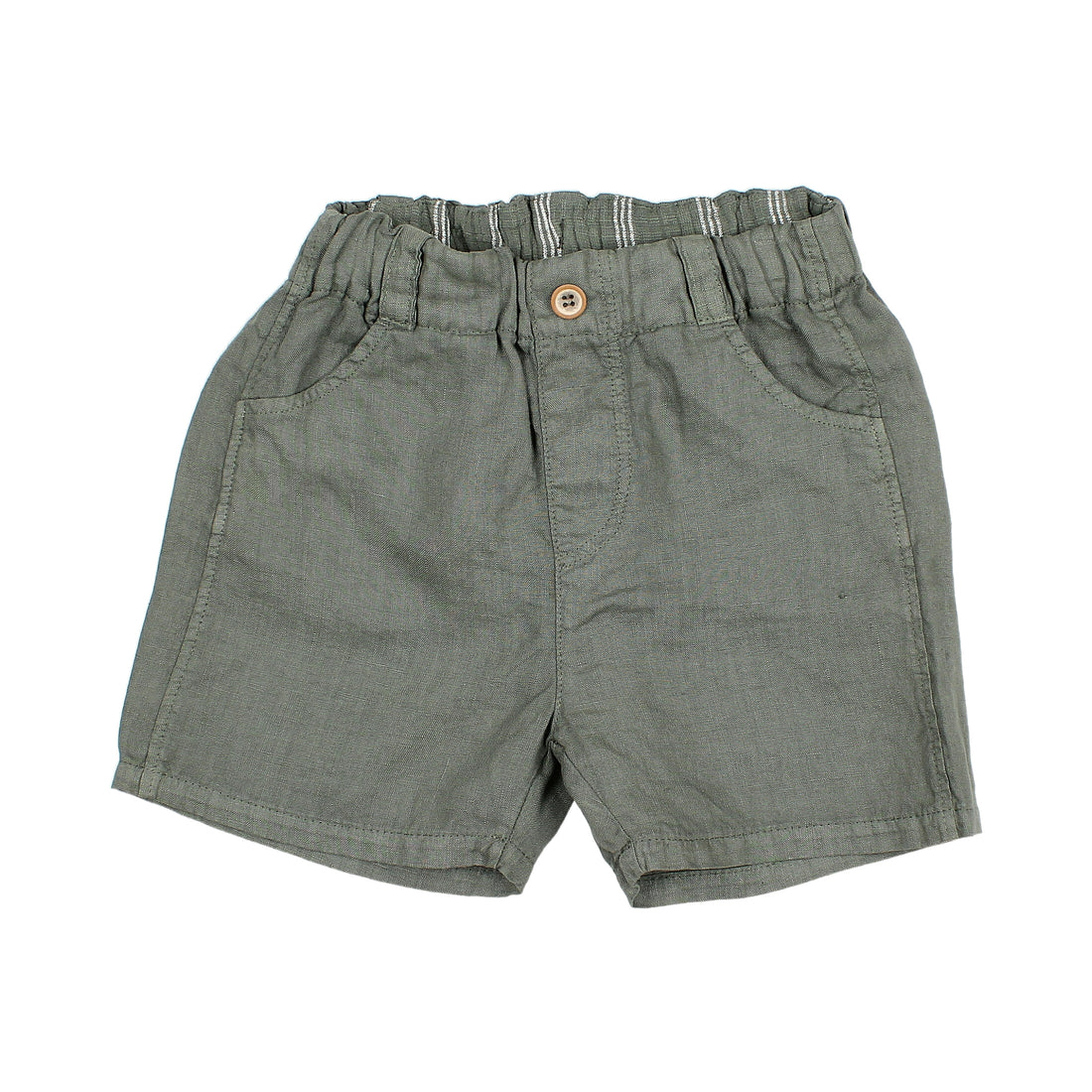 Buho Kaki Linen Bermuda