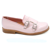 Papanatas Pink Double Buckle Loafer