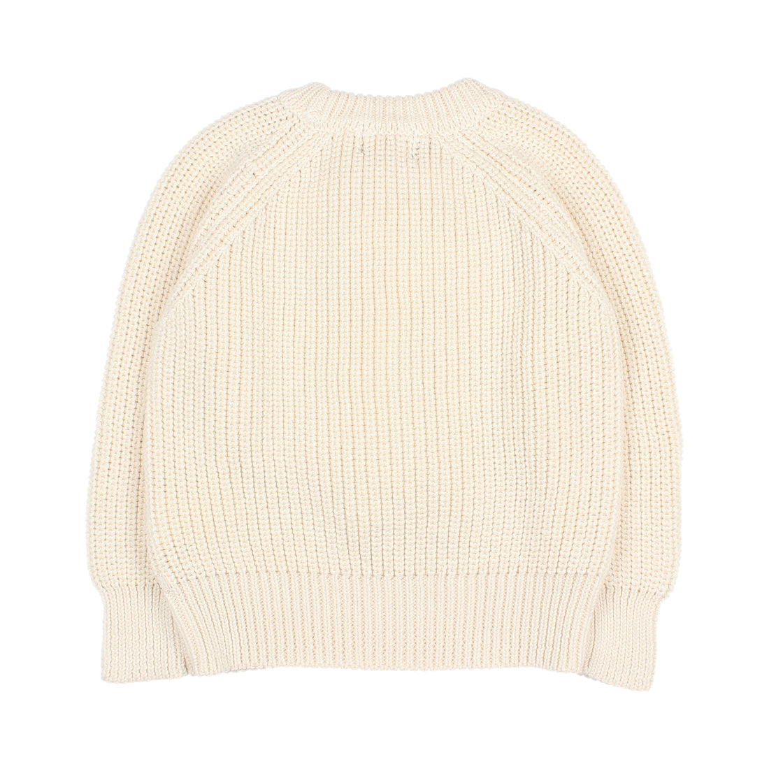 Buho Ecru Cotton Knit Sweater