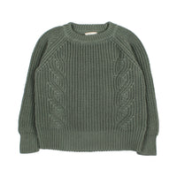 Buho Kaki Cotton Knit Sweater