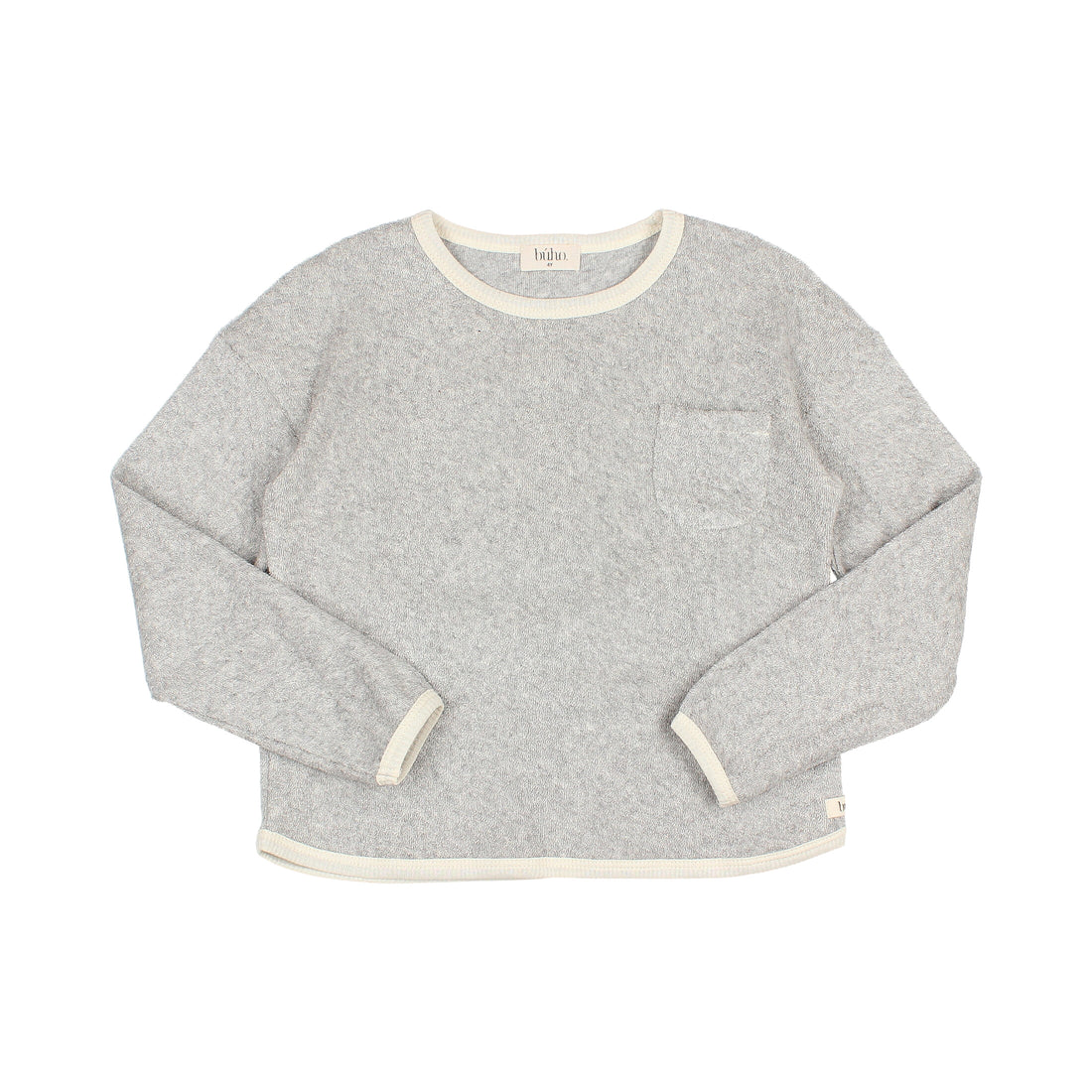 Buho Grey Terry Cloth Sweatshirt