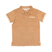 Buho Caramel Terry Cloth Polo