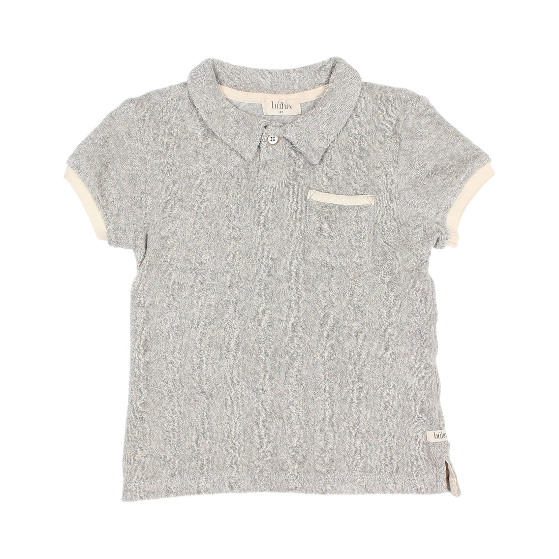 Buho Grey Terry Cloth Polo