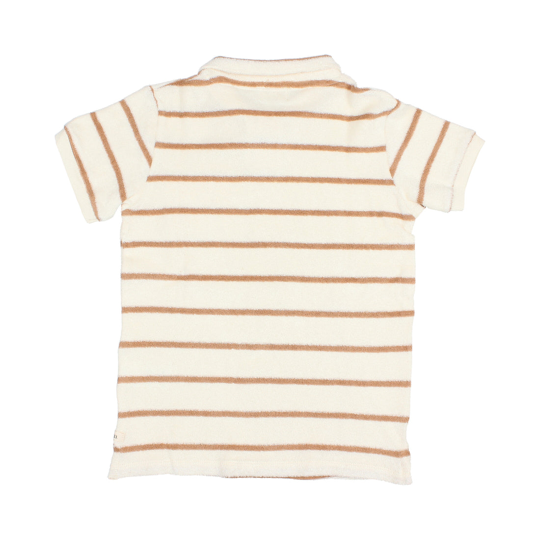 Buho Ecru Stripes Terry Cloth Polo