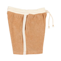 Buho Caramel Terry Cloth Shorts