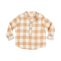 Buho Caramel Gingham Shirt