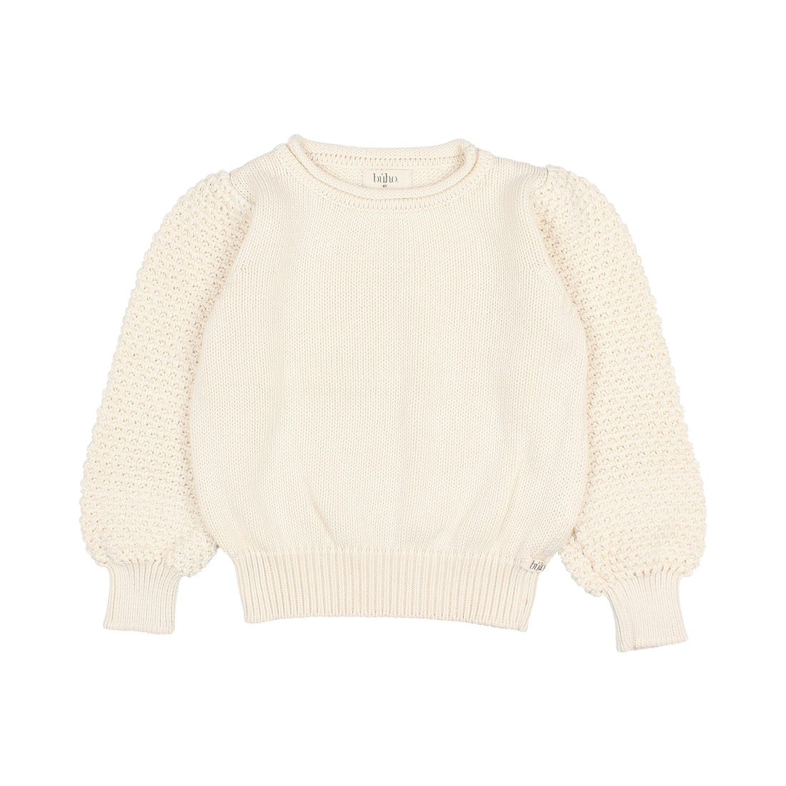 Buho Ecru Cotton Girly Sweater