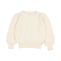 Buho Ecru Cotton Girly Sweater