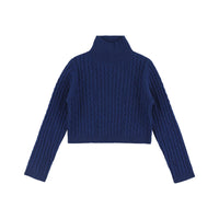 Morley RHODOS Cable Sweater - WOOL - Indigo