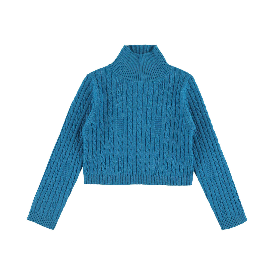 Morley RHODOS Cable Sweater - WOOL - Turquoise