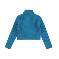 Morley RHODOS Cable Sweater - WOOL - Turquoise