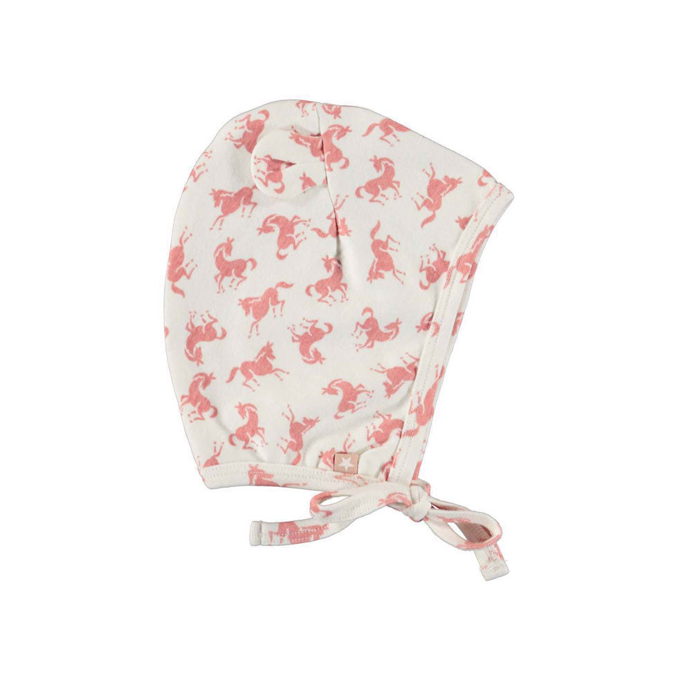 Molo Mini Horse Rose Nilo Hat And Bib Set