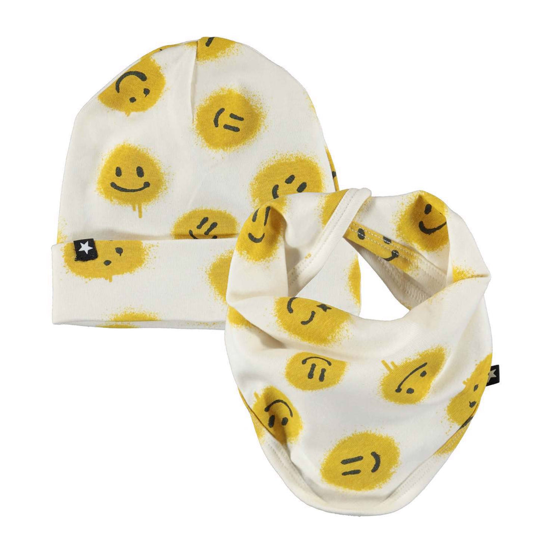 Molo All Smiles Noe Hat And Bib Set