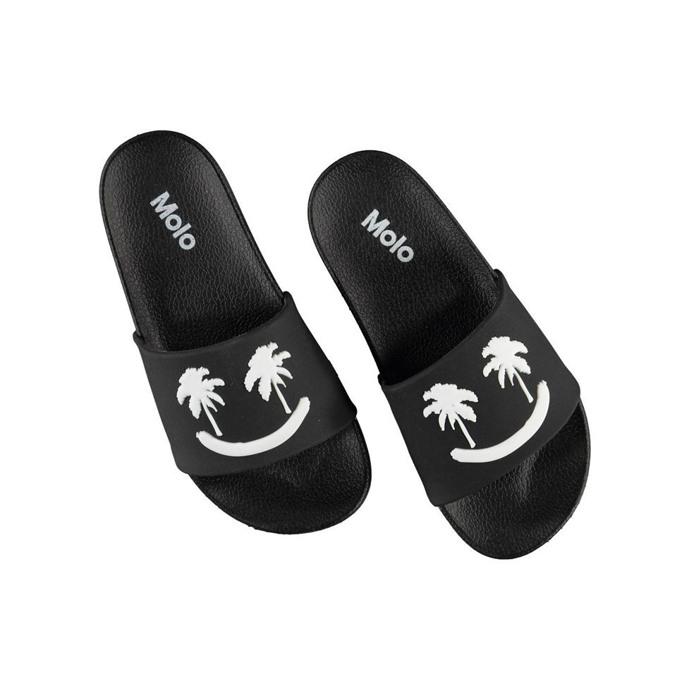 Molo Black Smile Zhappy Flip Flops