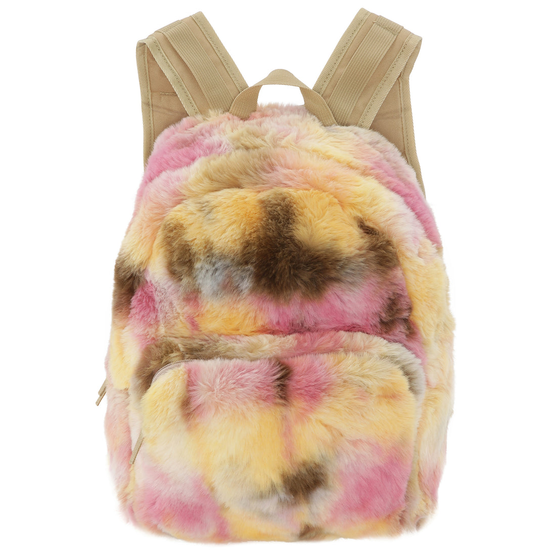 Molo Pinkish Dye Furry Backpack Backpack