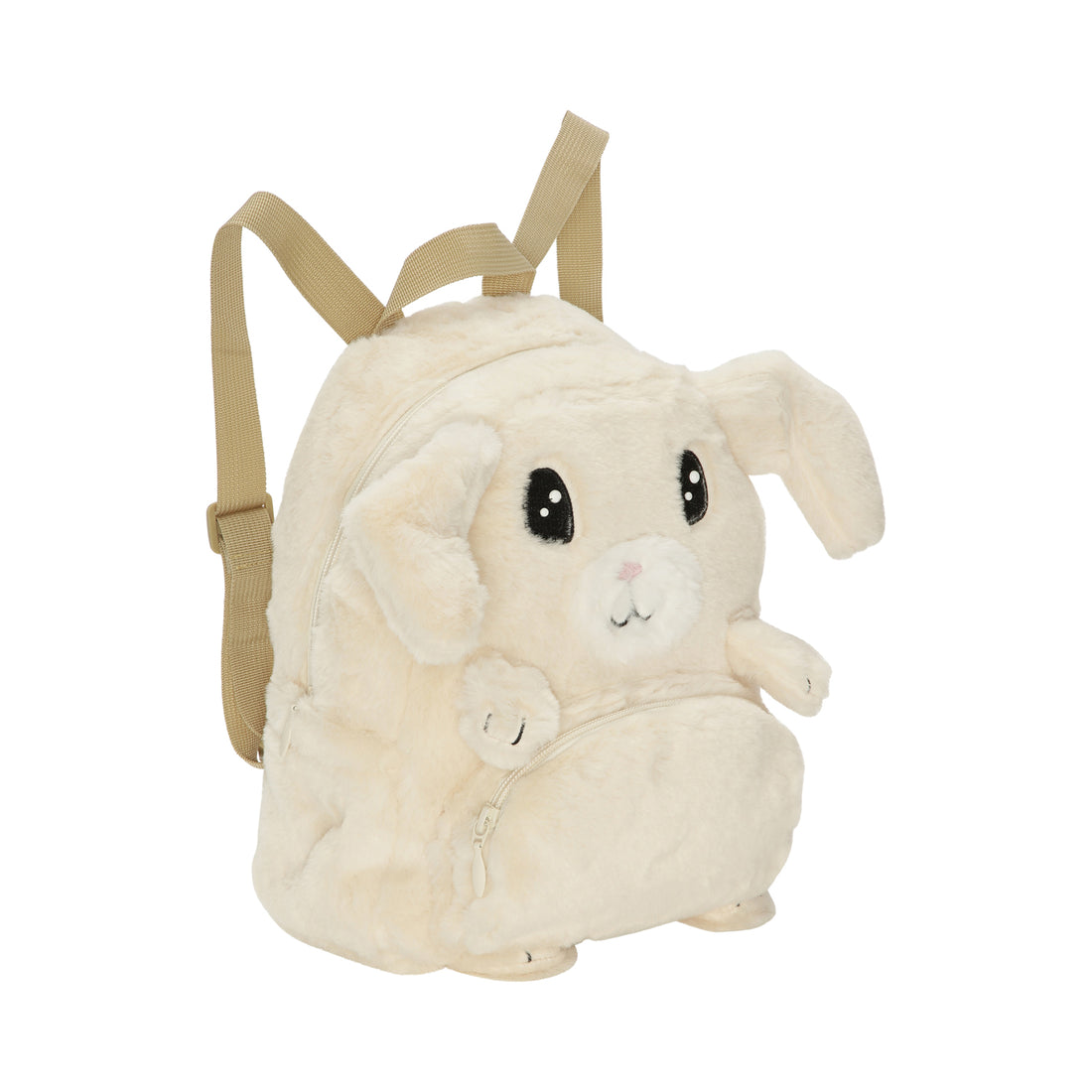 Molo Pearled Ivory Furry Bag Backpack