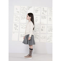 JNBY Grey Ruffle Flair Skirt