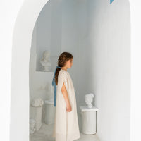 Belle Chiara Ecru Crinkle Muslin Daphne Dress