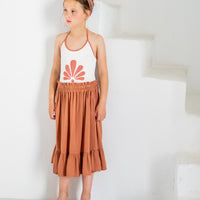 Belle Chiara Lycra Beige Anthemion Swimsuit