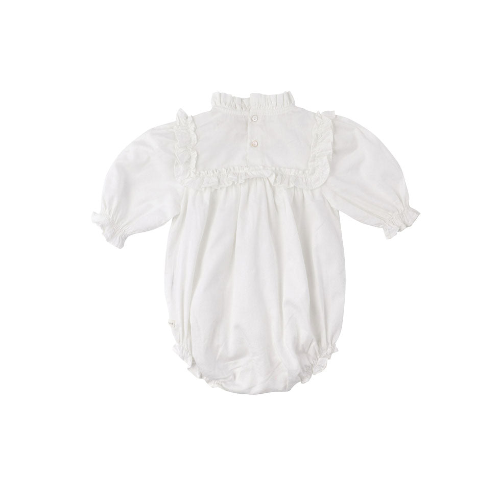 Bene Bene  Ivory Sheer Frill Romper