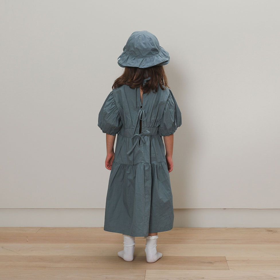 Bene Bene  Grey-Blue Cotton Frill Hat