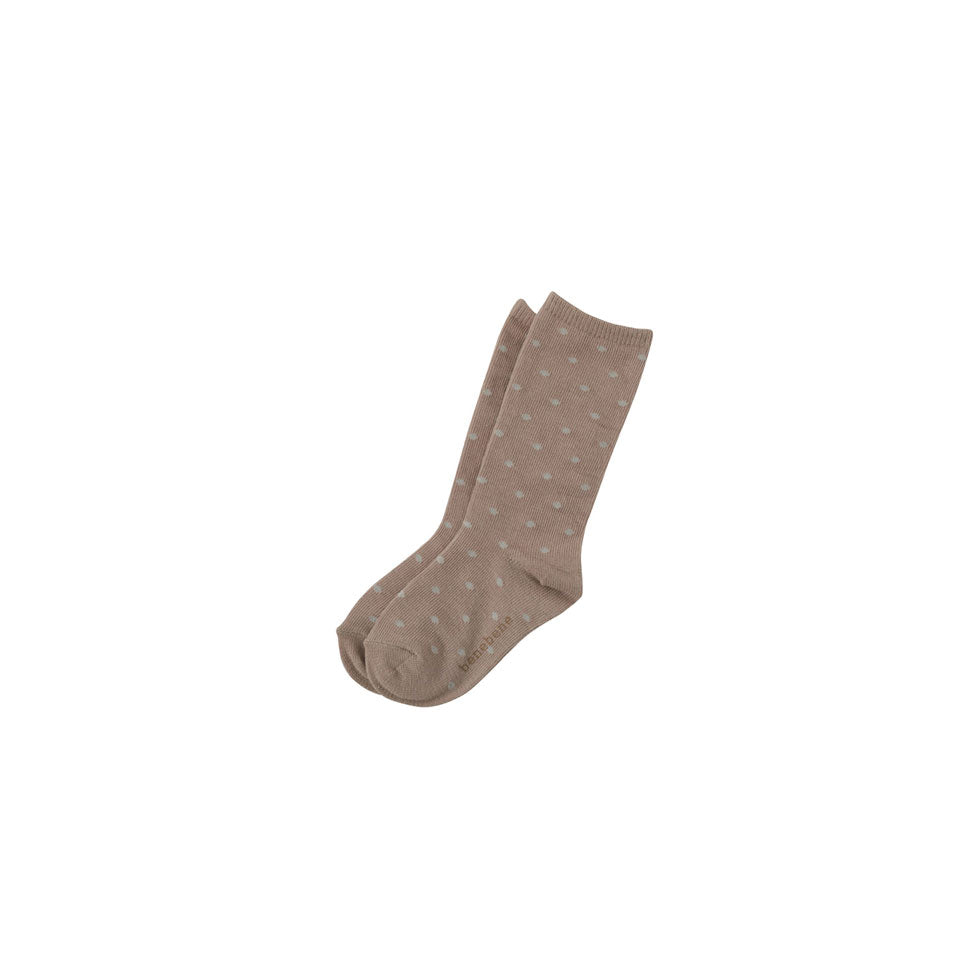 Bene Bene  Mocha Pink Dot Dot Socks