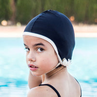 Belle Chiara Black/Beige Swim Cap