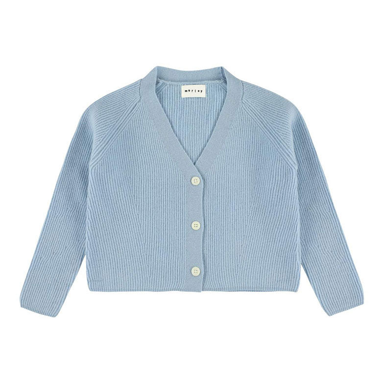 Morley OLSEN Cardigan - WOOL - Sky