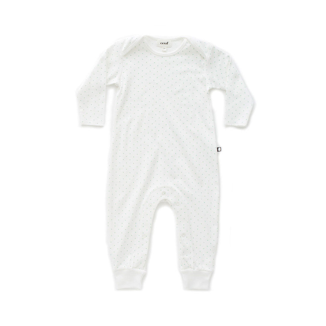 Oeuf White/Green Dots Jumper