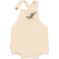 Buho Ecru NB Cotton Knit Romper