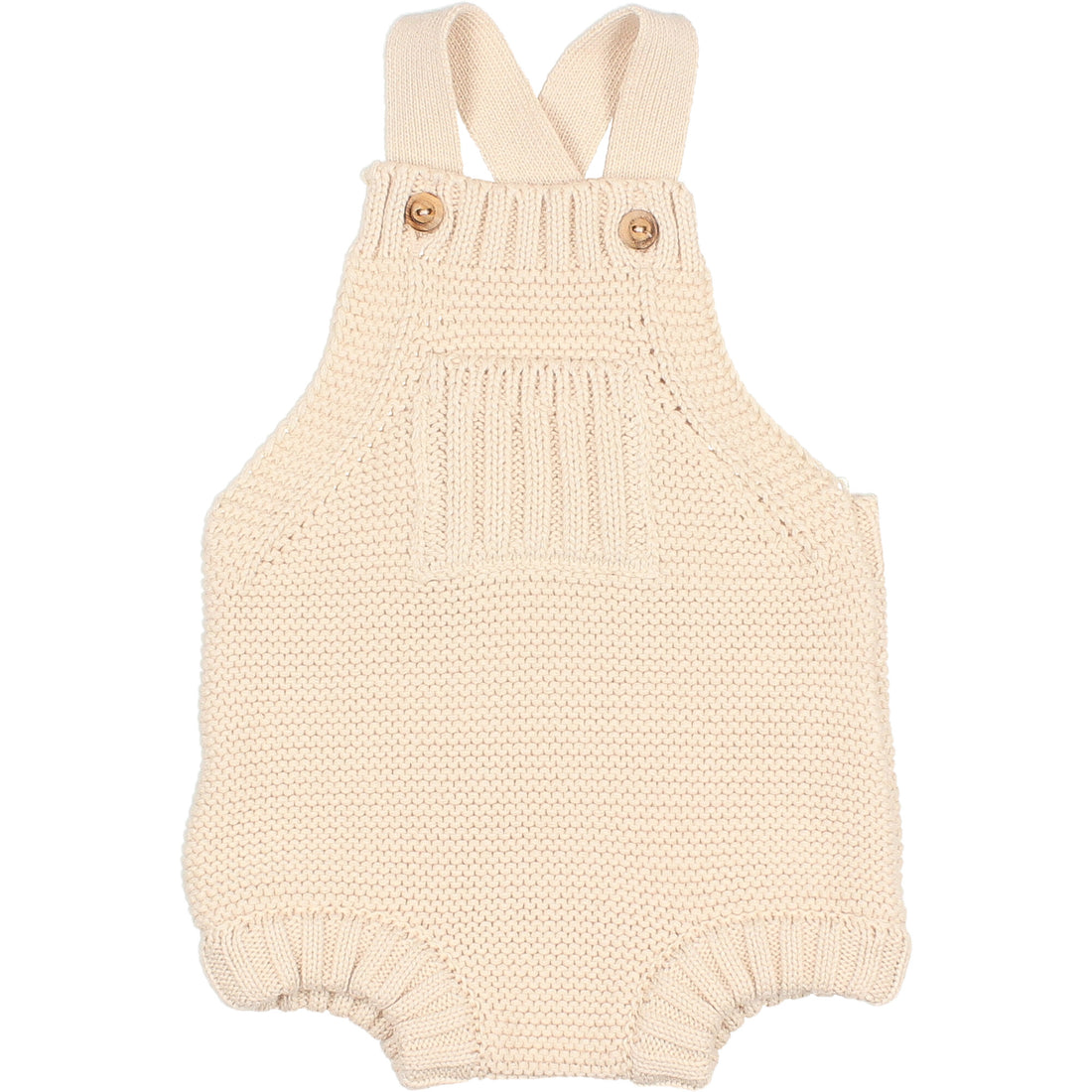 Buho Ecru NB Cotton Knit Romper