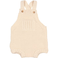 Buho Ecru NB Cotton Knit Romper
