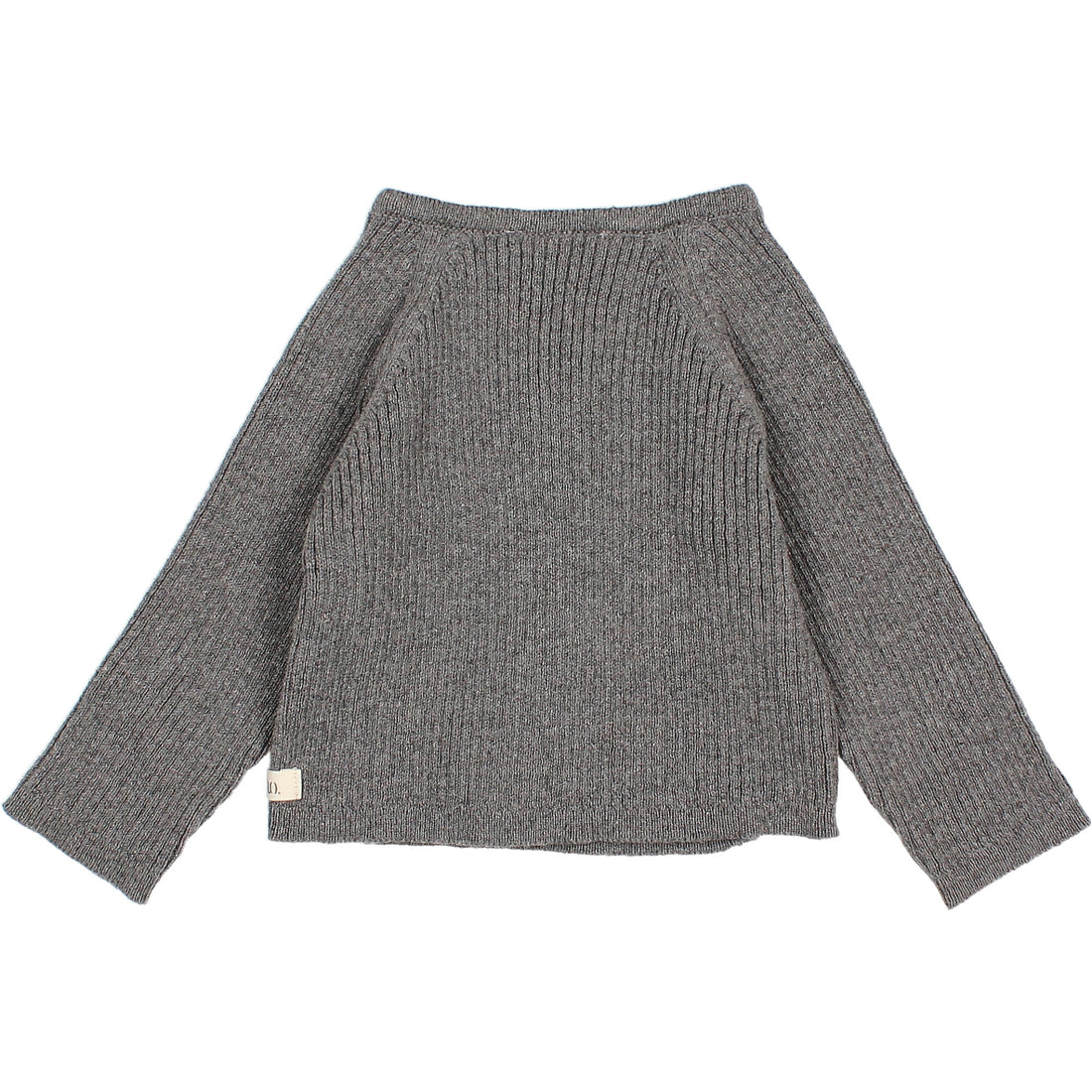 Buho Dark Grey NB Crossed Cardigan