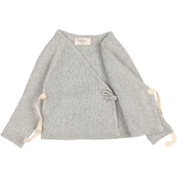 Buho Grey NB Crossed Cardigan