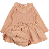 Buho Latte Baby Lurex Combi Dress