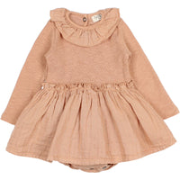 Buho Latte Baby Lurex Combi Dress