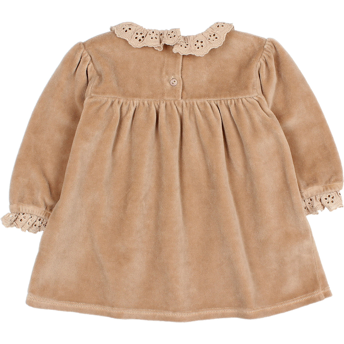 Buho Brush Baby Velvet Dress