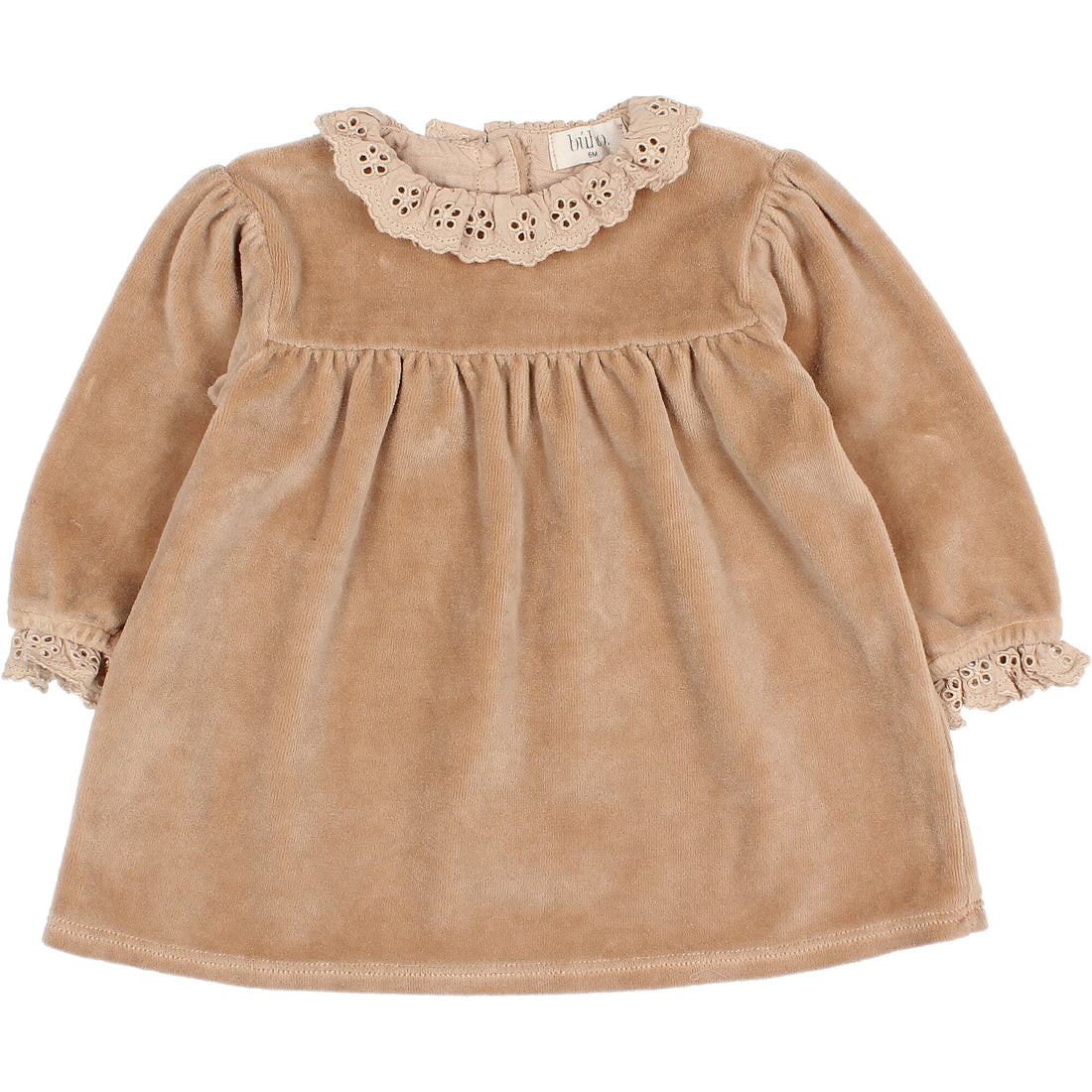Buho Brush Baby Velvet Dress