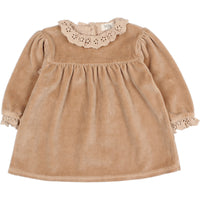 Buho Brush Baby Velvet Dress