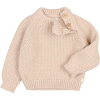 Buho Cream Baby Rice Knit Sweater