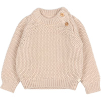 Buho Cream Baby Rice Knit Sweater