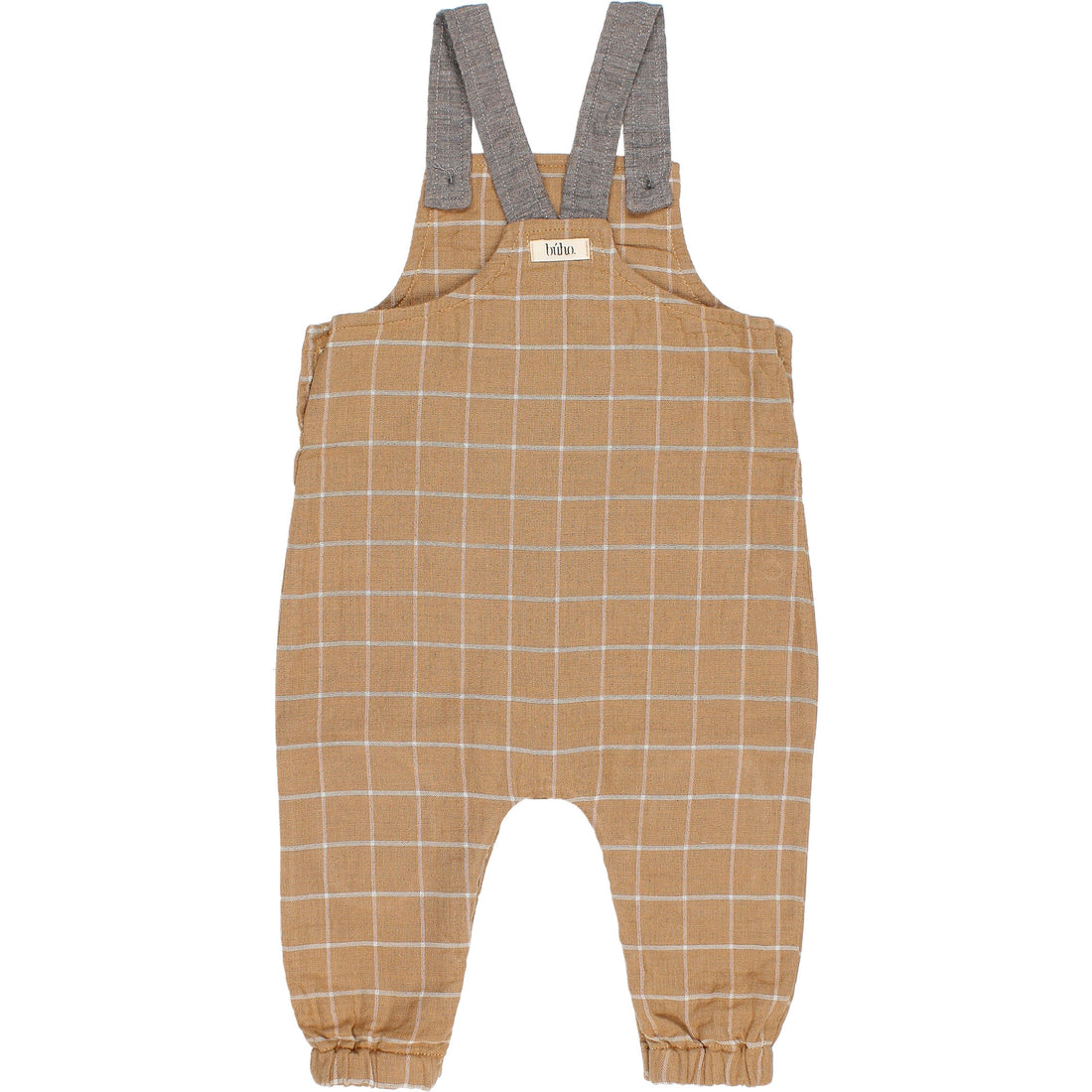 Buho Check Amber Baby Check Dungaree
