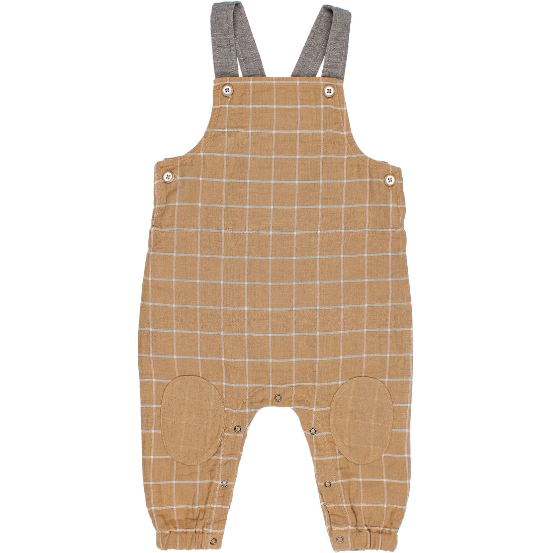Buho Check Amber Baby Check Dungaree