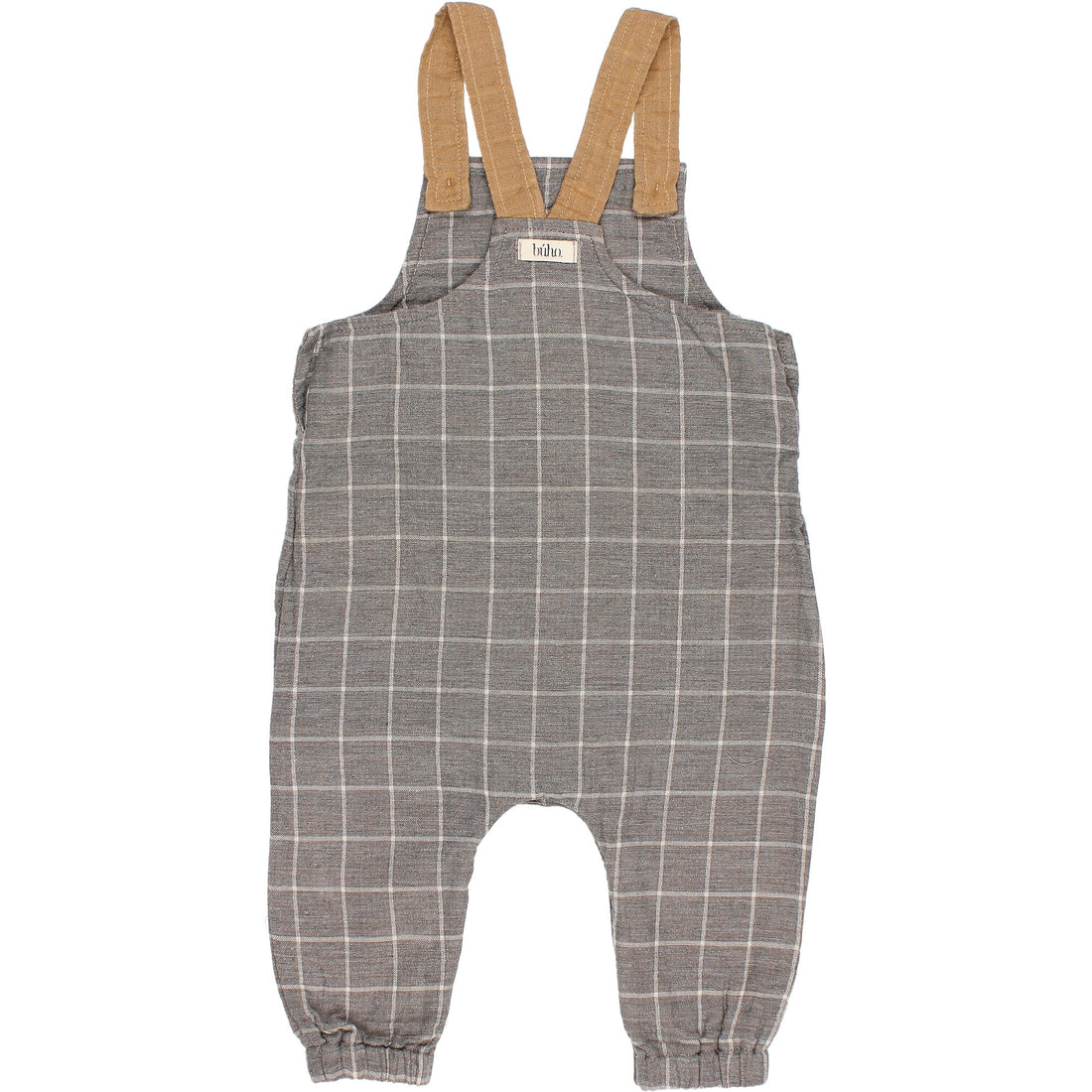 Buho Check Grey Baby Check Dungaree